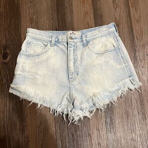 3/$25 Light wash Distressed Hollister Jean Shorts